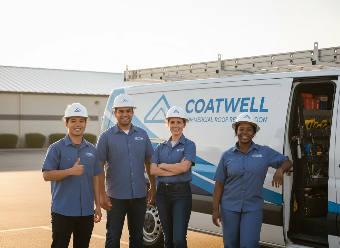 Commercial roof coating company in Gans, OK
